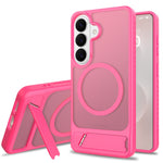 For Samsung Galaxy S26+ Magnetic Case Kickstand PC + TPU Skin Touch Phone Cover
