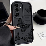 For Samsung Galaxy S25 Case Hollow Butterfly Pattern Shockproof Precision Camera Protection TPU Phone Cover