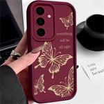 For Samsung Galaxy A37 5G Case Hollow Butterfly Pattern Shockproof Precision Camera Protection TPU Phone Cover