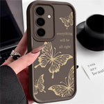 For Samsung Galaxy A37 5G Case Hollow Butterfly Pattern Shockproof Precision Camera Protection TPU Phone Cover