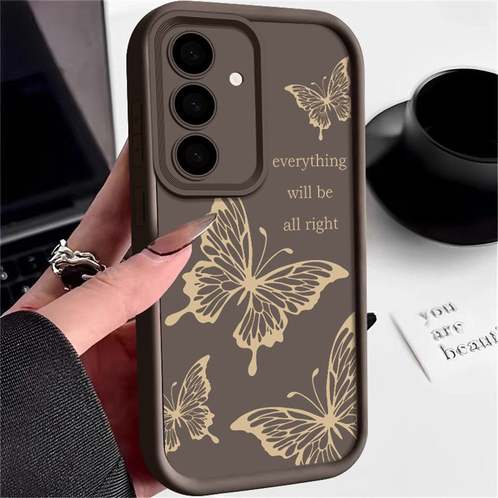 For Samsung Galaxy A57 5G Case Hollow Butterfly Pattern Shockproof Precision Camera Protection TPU Phone Cover