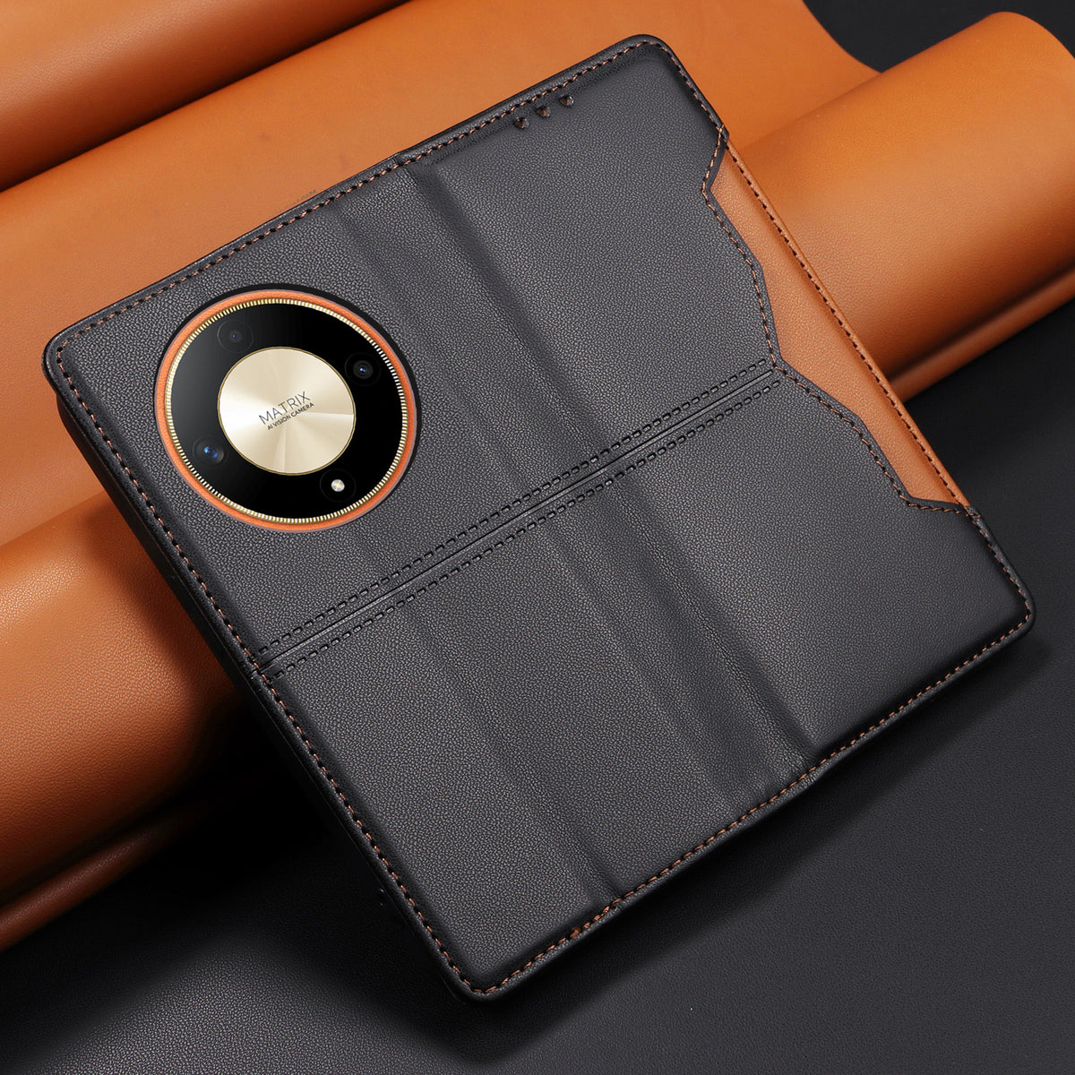 Honor X9b 5G / Honor Magic6 Lite 5G / Honor X50 GT 5G / Honor X50 Pro 5G / Honor X50 5G Plånboksfodral med externt korthållare, magnetisk stängning, läderfodral