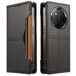 Honor Magic7 Lite 5G / Honor X9c 5G / Honor X60 Pro 5G Plånboksfodral med externt korthållare, magnetisk stängning, läderfodral