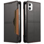 Samsung Galaxy A07 5G / A07 4G / A07s 4G / A06 4G / A06 5G / A08 5G / F06 5G / M06 5G Plånboksfodral Extern kortplats Magnetisk stängning Lädermobilskal