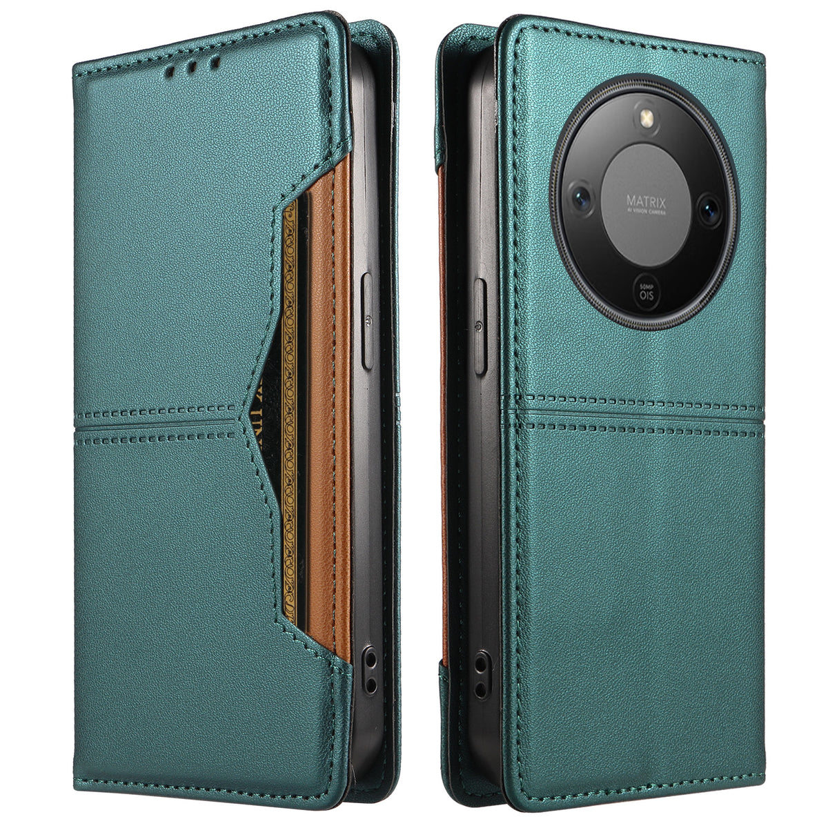 For Honor X9d 5G / Honor Magic8 Lite 5G / Honor X70 5G Wallet Case External Card Slot Magnetic Closing Leather Phone Cover