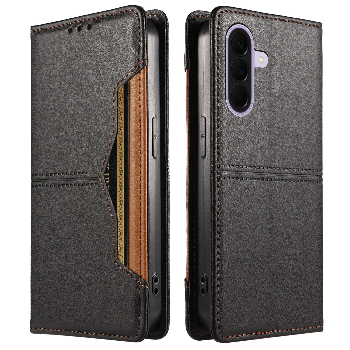 Til Samsung Galaxy A36 5G / Galaxy A37 5G Pung Etui Ekstern Kortplads Magnetisk Lukning Læder Telefoncover