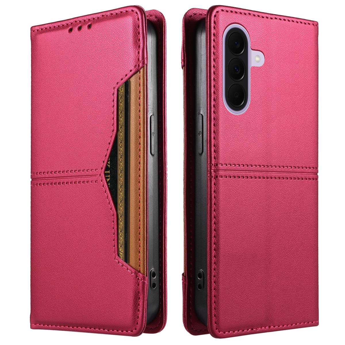 Til Samsung Galaxy A36 5G / Galaxy A37 5G Pung Etui Ekstern Kortplads Magnetisk Lukning Læder Telefoncover
