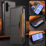 For Samsung Galaxy A57 5G Wallet Case External Card Slot Magnetic Closing Leather Phone Cover
