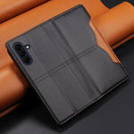 For Samsung Galaxy A57 5G Wallet Case External Card Slot Magnetic Closing Leather Phone Cover