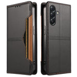 For Samsung Galaxy A56 5G Wallet Case External Card Slot Magnetic Closing Leather Phone Cover