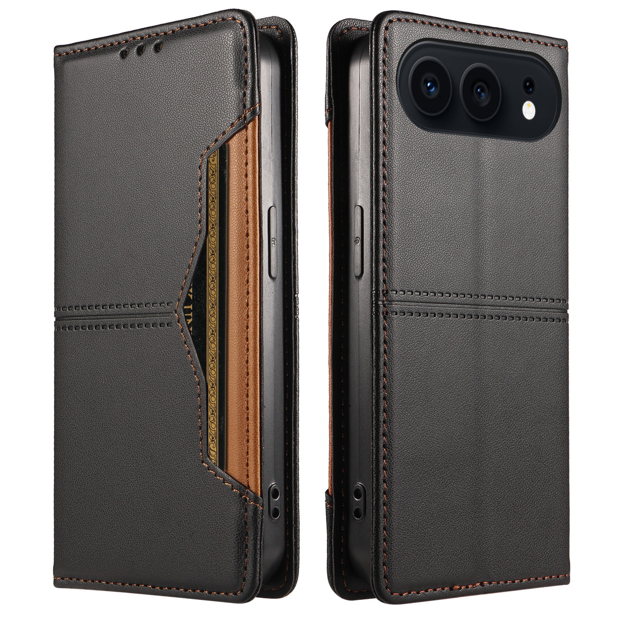 For Honor 500 Pro 5G / Honor 500 5G Wallet Case External Card Slot Magnetic Closing Leather Phone Cover