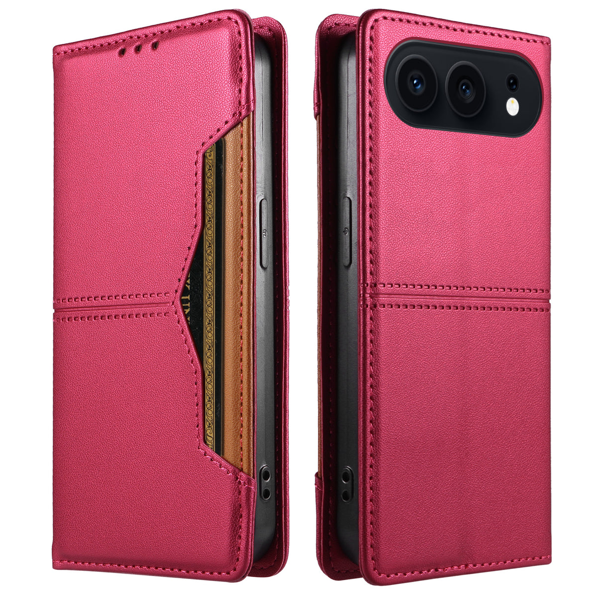 For Honor 500 Pro 5G / Honor 500 5G Wallet Case External Card Slot Magnetic Closing Leather Phone Cover