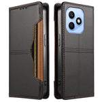 For Honor X8d 4G Wallet Case External Card Slot Magnetic Closing Leather Phone Cover