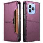 For Honor X8d 4G Wallet Case External Card Slot Magnetic Closing Leather Phone Cover