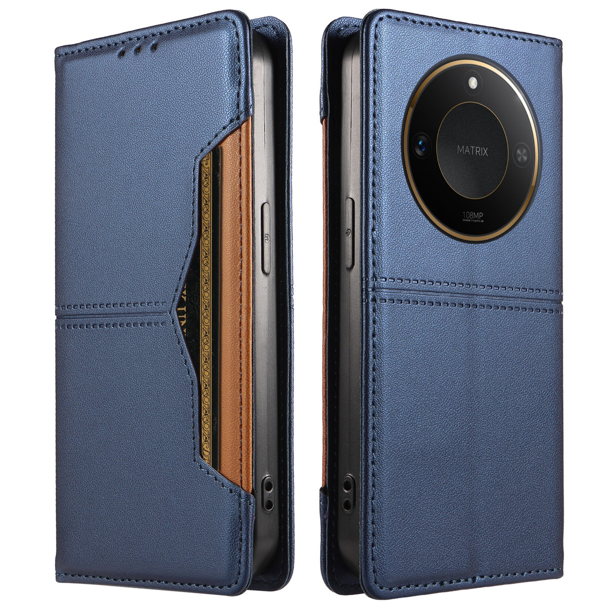 For Honor X9c Smart 5G / Honor X60 5G Wallet Case External Card Slot Magnetic Closing Leather Phone Cover