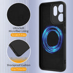 For Honor X7e Plus 5G / Honor 600 Smart 5G Magnetic Case Anti-Drop Liquid Silicone Phone Cover with Lanyard