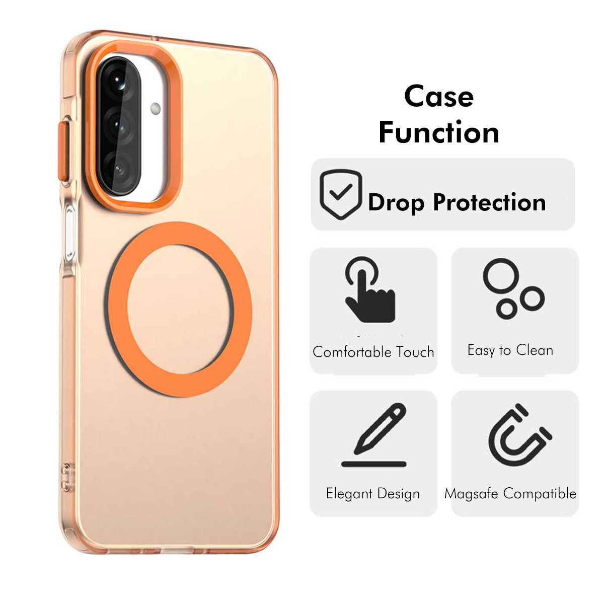 HAT PRINCE til Samsung Galaxy A37 5G ENKAY Hat-Prince Magnetisk Cover med Hydrogel Film PC TPU Telefoncover