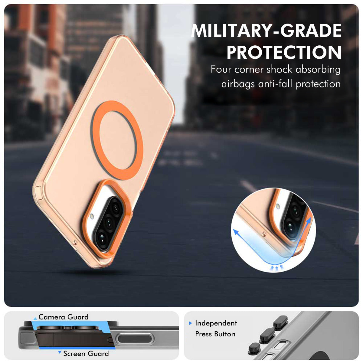 HAT PRINCE til Samsung Galaxy A37 5G ENKAY Hat-Prince Magnetisk Cover med Hydrogel Film PC TPU Telefoncover