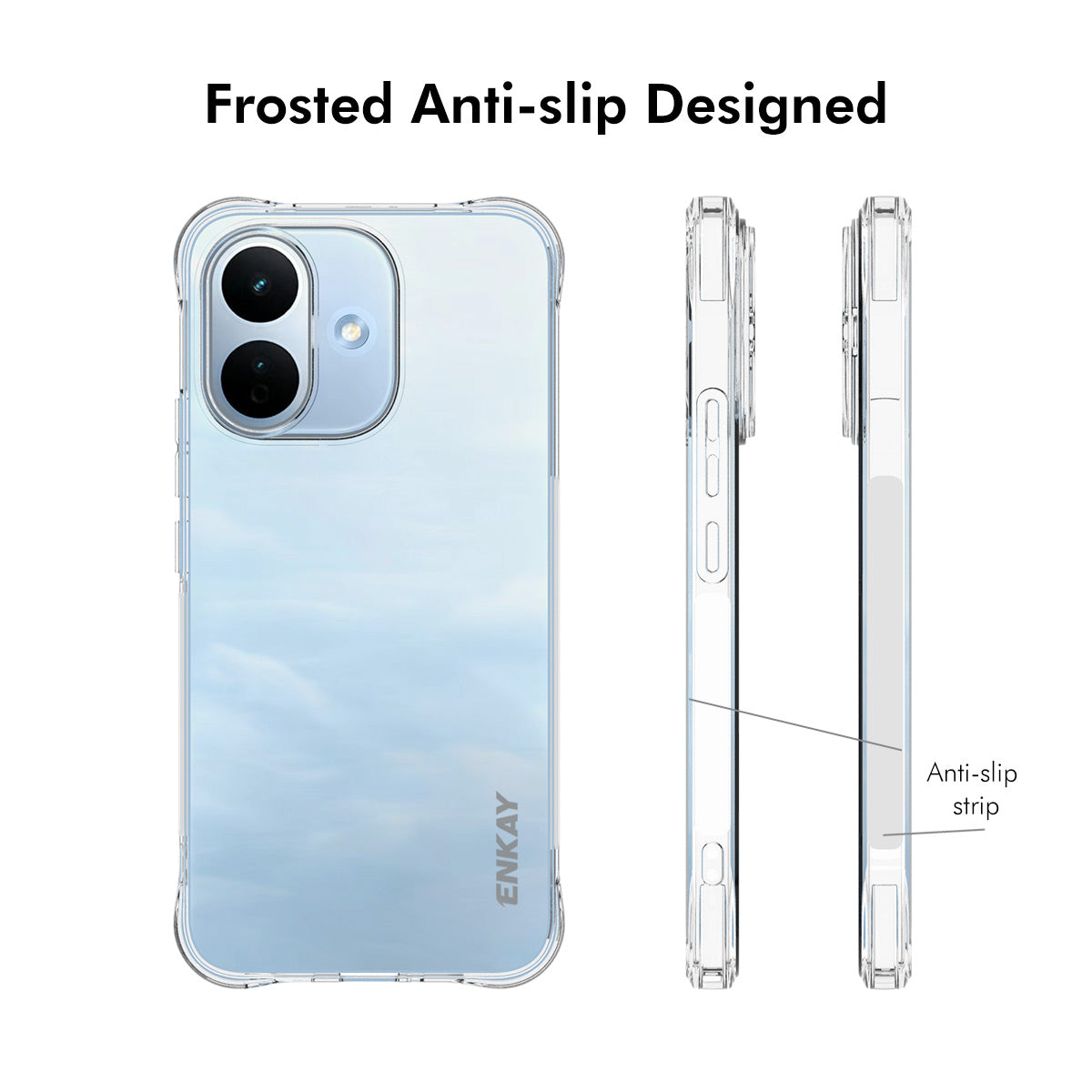HAT PRINCE for Xiaomi Redmi Note 17 Pro 5G ENKAY  Clear Phone Case Shockproof Anti-slip TPU Cover