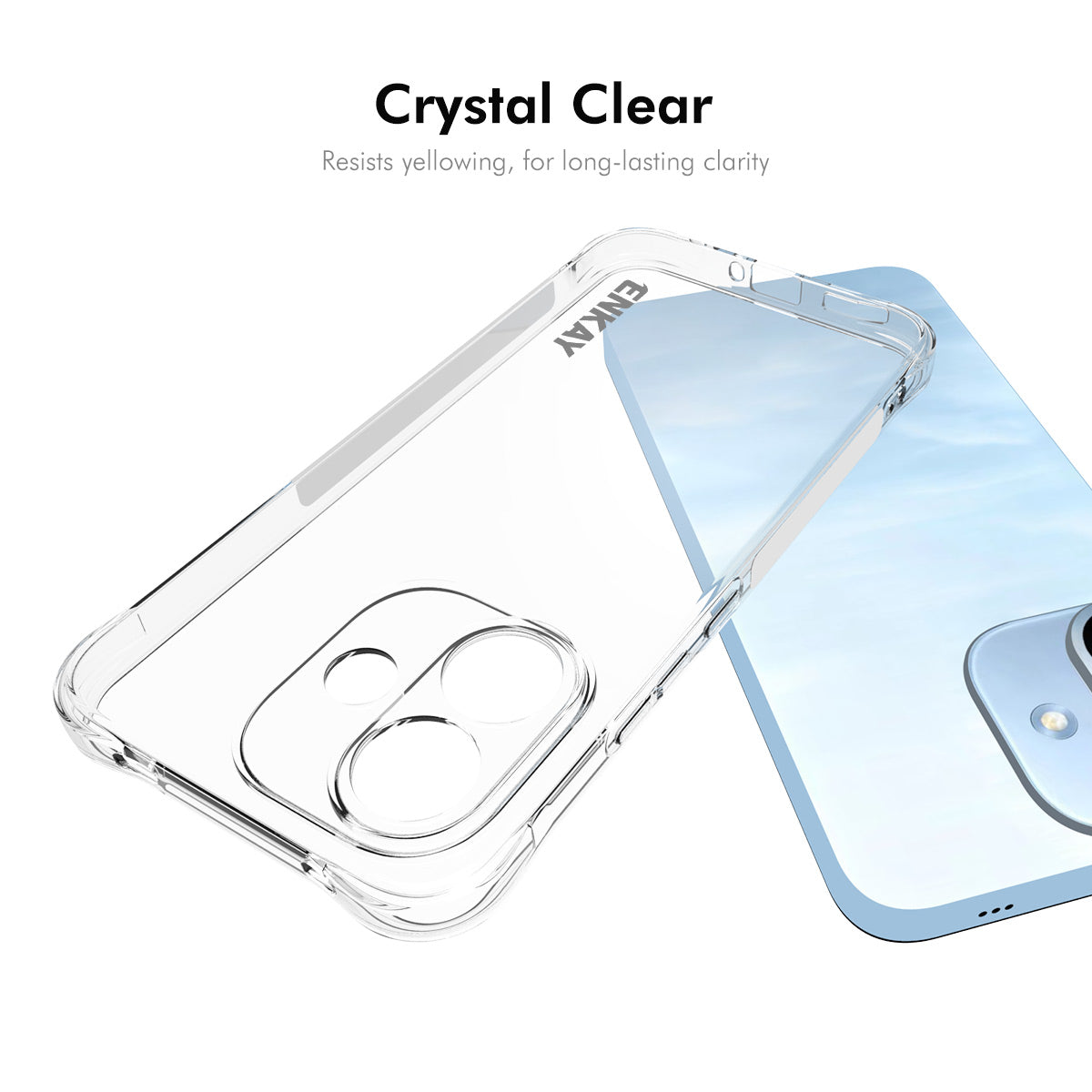 HAT PRINCE for Xiaomi Redmi Note 17 Pro 5G ENKAY  Clear Phone Case Shockproof Anti-slip TPU Cover