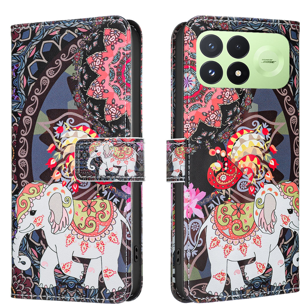 For Xiaomi Redmi K100 Pro 5G / Xiaomi Poco F8 Pro 5G Case Wallet Stand Pattern Printing Phone Leather Cover