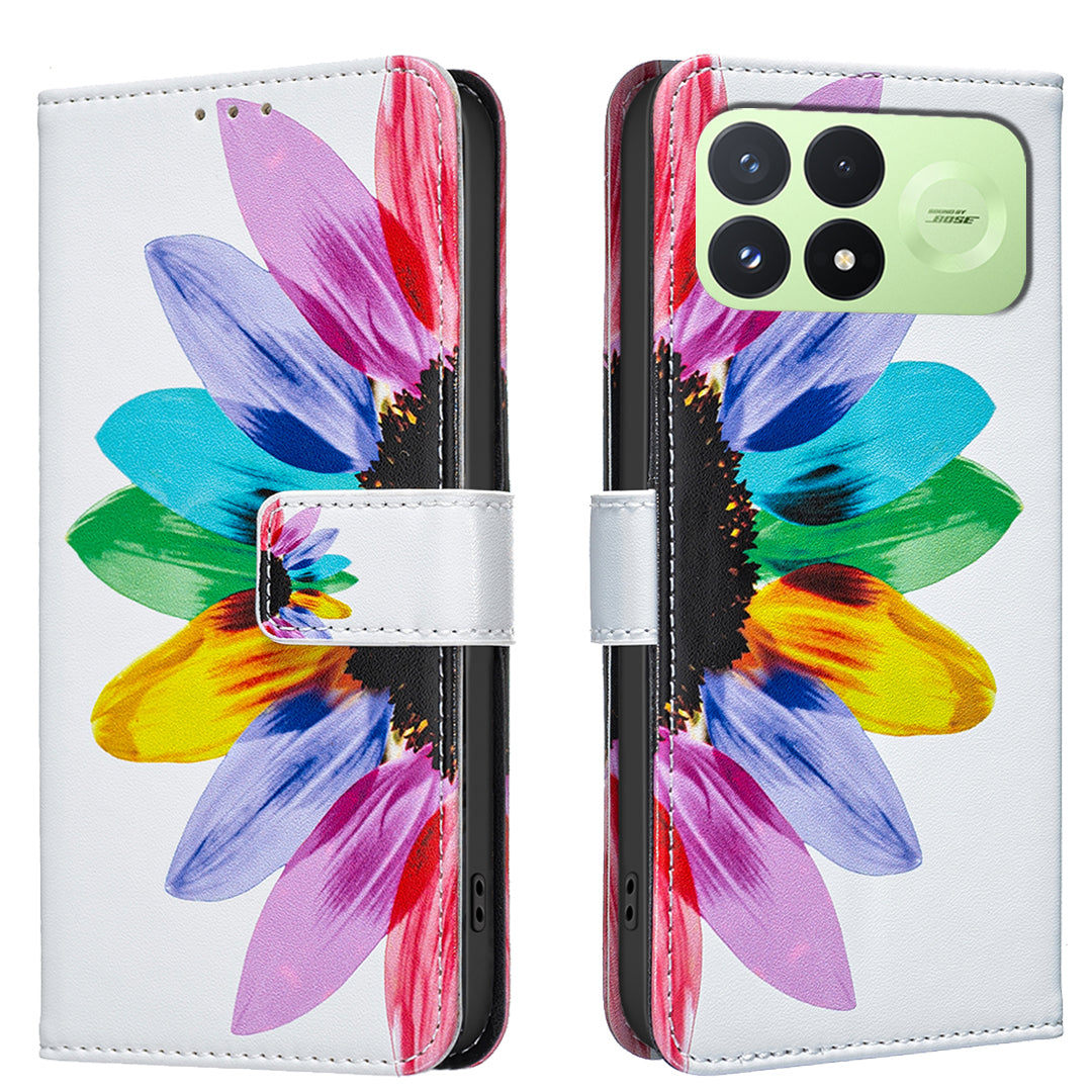 For Xiaomi Redmi K100 Pro 5G / Xiaomi Poco F8 Pro 5G Case Wallet Stand Pattern Printing Phone Leather Cover