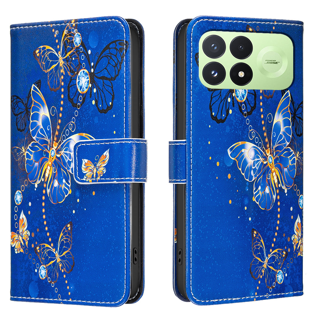 For Xiaomi Redmi K100 Pro 5G / Xiaomi Poco F8 Pro 5G Case Wallet Stand Pattern Printing Phone Leather Cover