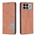 Xiaomi Poco F9 Ultra / Poco F8 Ultra / Redmi K90 Pro Max 5G / K100 Pro Max 5G (Kina) Fodral Korthållare Geometriskt Präglad Lädermobilskal