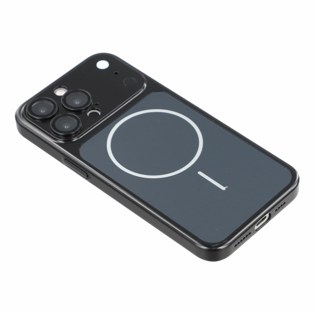 For iPhone 15 Pro Case 1.5mm PC Shockproof Phone Cover Built-in Camera Lens Protector