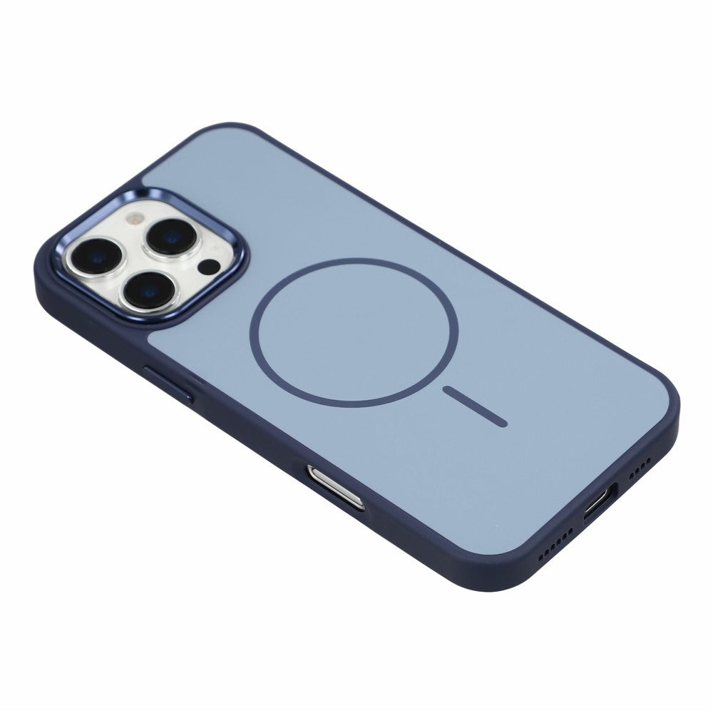 Til iPhone 16 Pro Max Magnetisk Cover Metallisk Hudfølelse PC + TPU Anti Fald Anti Ridse Telefoncover