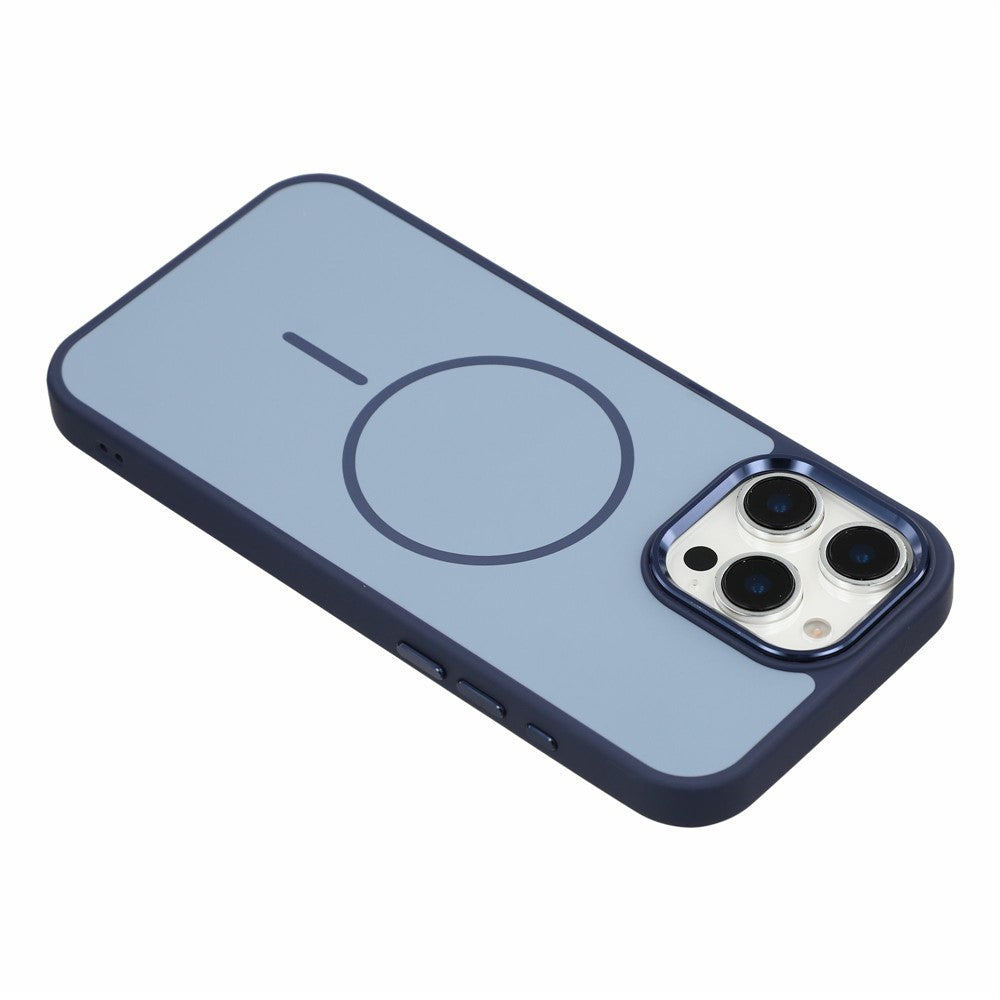 Til iPhone 16 Pro Max Magnetisk Cover Metallisk Hudfølelse PC + TPU Anti Fald Anti Ridse Telefoncover