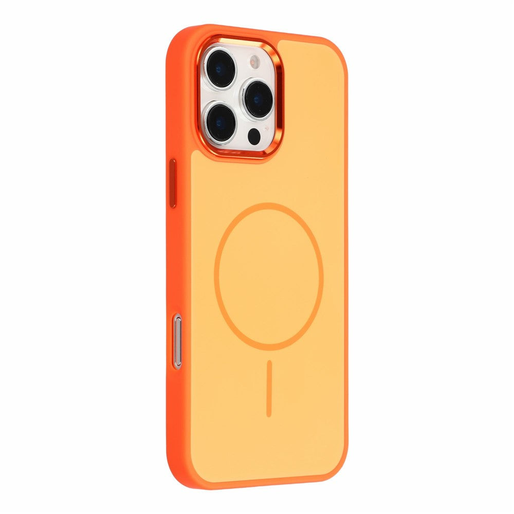 Til iPhone 16 Pro Max Magnetisk Cover Metallisk Hudfølelse PC + TPU Anti Fald Anti Ridse Telefoncover