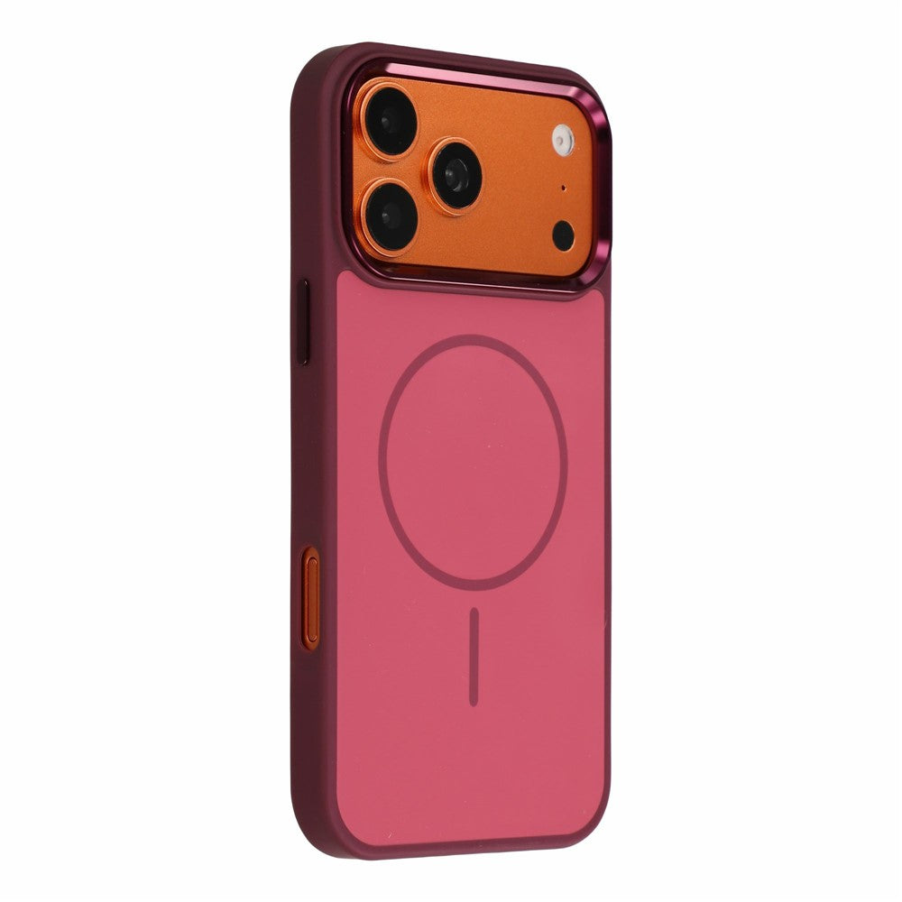 For iPhone 18 Pro Max  /  17 Pro Max Magnetic Case Metallic Skin Feel PC + TPU Anti Drop Anti Scratch Phone Cover