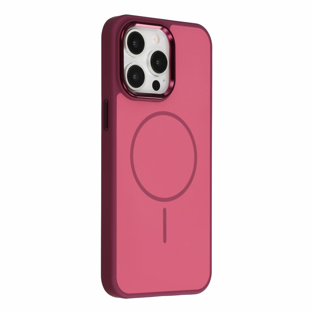 For iPhone 15 Pro Magnetic Case Metallic Skin Feel PC + TPU Anti Drop Anti Scratch Phone Cover