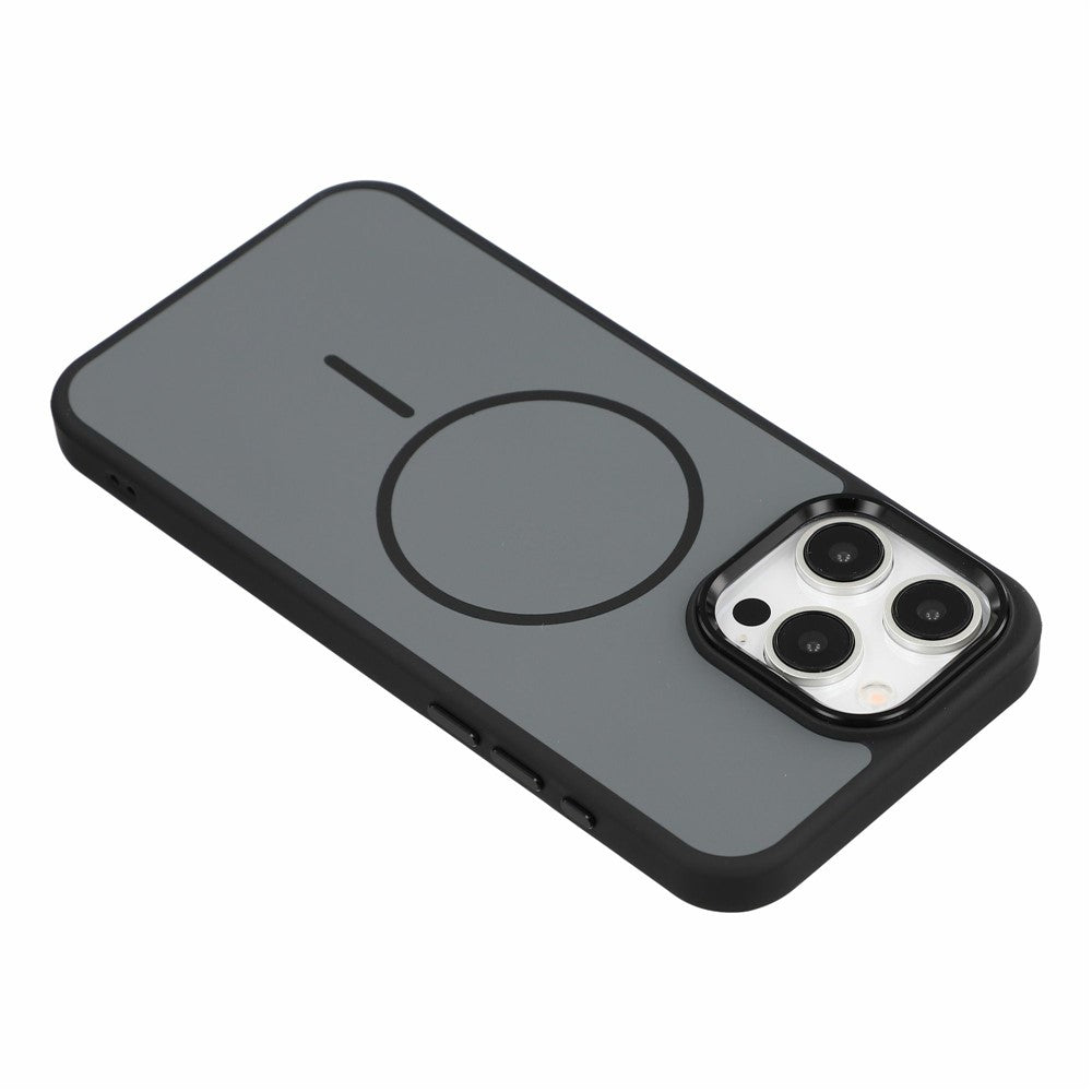 For iPhone 14 Pro Max Magnetic Case Metallic Skin Feel PC + TPU Anti Drop Anti Scratch Phone Cover