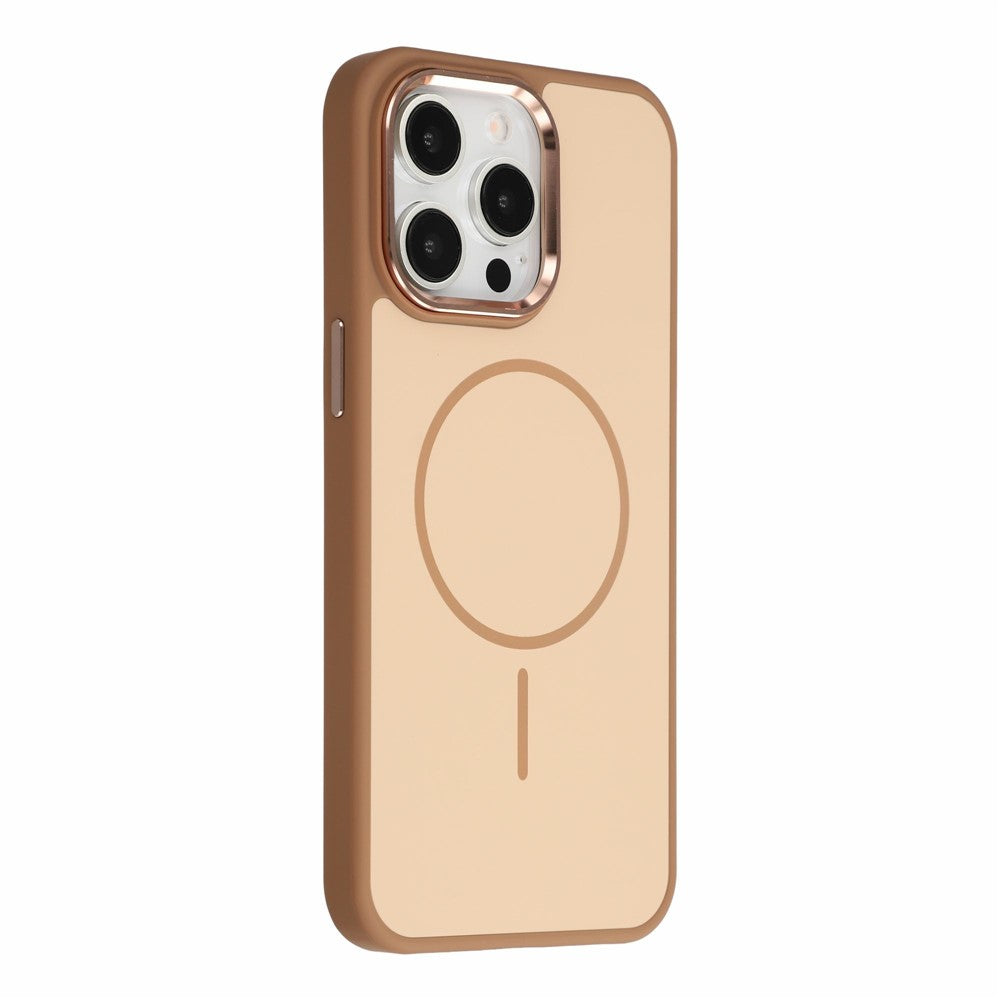 For iPhone 14 Pro Max Magnetic Case Metallic Skin Feel PC + TPU Anti Drop Anti Scratch Phone Cover