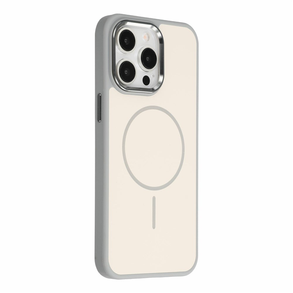 For iPhone 14 Pro Max Magnetic Case Metallic Skin Feel PC + TPU Anti Drop Anti Scratch Phone Cover