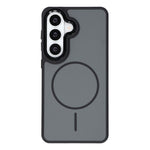 For Samsung Galaxy S25  /  S24 Magnetic Case Metallic Skin Feel PC + TPU Anti Drop Anti Scratch Phone Cover