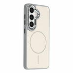 For Samsung Galaxy S25  /  S24 Magnetic Case Metallic Skin Feel PC + TPU Anti Drop Anti Scratch Phone Cover