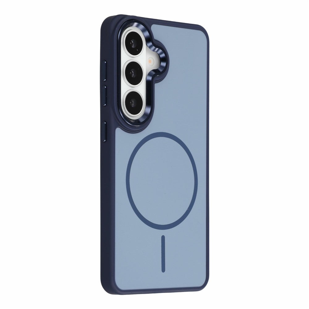 For Samsung Galaxy S25+  /  S24+ Magnetic Case Metallic Skin Feel PC + TPU Anti Drop Anti Scratch Phone Cover