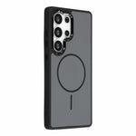 Magnetiskt skal för Samsung Galaxy S25 Ultra, metallisk hud, PC + TPU, fallskyddande och reptåligt mobilskal