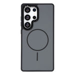 Magnetiskt skal för Samsung Galaxy S25 Ultra, metallisk hud, PC + TPU, fallskyddande och reptåligt mobilskal