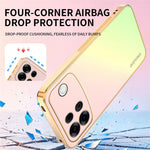 SINGIUZOO For Oppo A7 Pro Max 5G Case Electroplated AG Matte Gradient Color PC + TPU Phone Cover