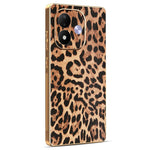 For Xiaomi Redmi Note 17 4G (Global) / Note 17 5G (Global) / Note 17 (India / China) 5G  Case Leopard Print PU Leather Coated PC + TPU Electroplating Phone Cover