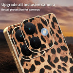 For Xiaomi Redmi Note 17 Pro 5G Case Leopard Print PU Leather Coated PC + TPU Electroplating Phone Cover