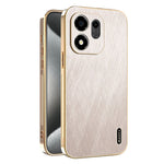 KADEM For Honor 600 Smart 5G  /  X7e Plus 5G  /  X7e Plus 4G Case Electroplating Silk Texture PU + TPU Phone Back Cover