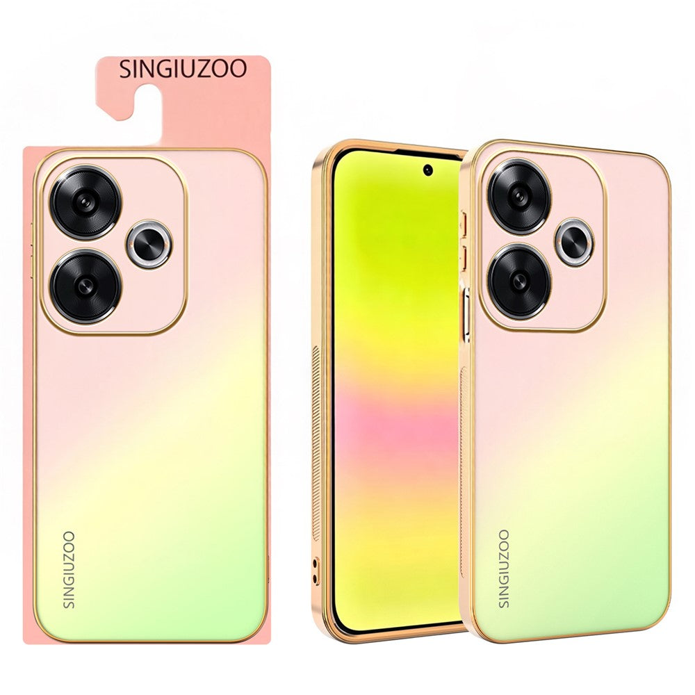 SINGIUZOO For Xiaomi Redmi Note 17 Pro 5G Case Electroplated AG Matte Gradient Color PC + TPU Phone Cover