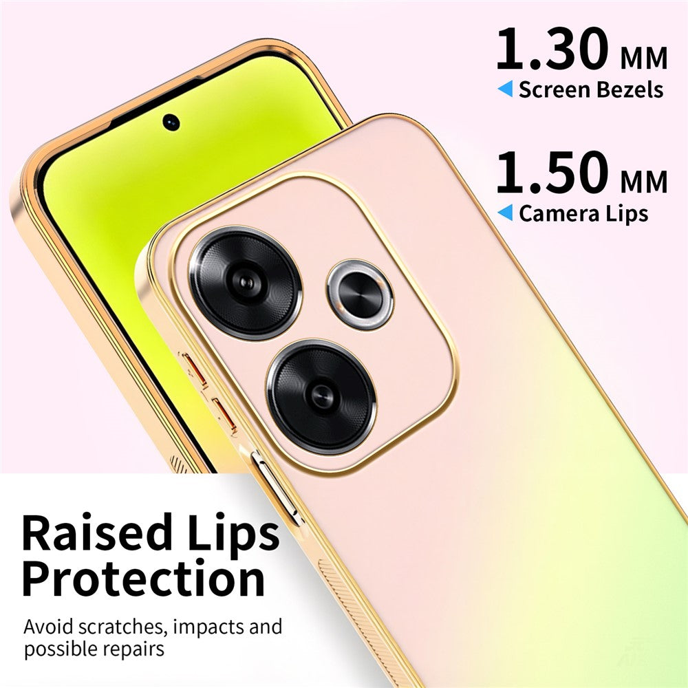 SINGIUZOO For Xiaomi Redmi Note 17 Pro 5G Case Electroplated AG Matte Gradient Color PC + TPU Phone Cover