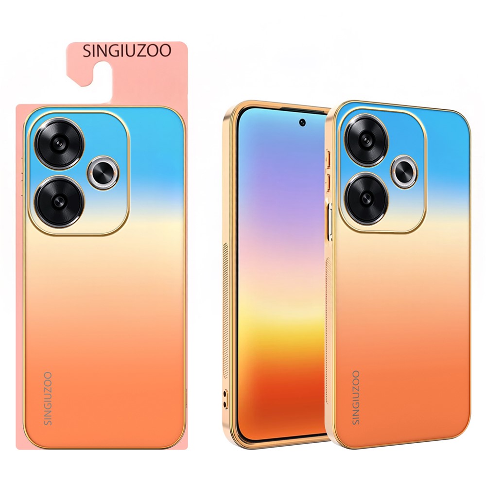 SINGIUZOO For Xiaomi Redmi Note 17 Pro 5G Case Electroplated AG Matte Gradient Color PC + TPU Phone Cover
