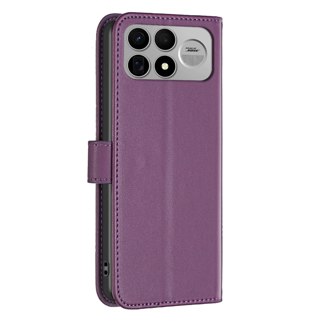 BINFEN COLOR BF17 mobilskal för Xiaomi Poco F9 Ultra / Poco F8 Ultra / Redmi K100 Pro Max 5G (Kina), plånboksfodral med flipdesign i läder